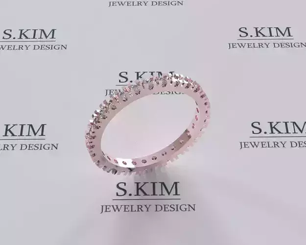 Wedding ring diamonds row