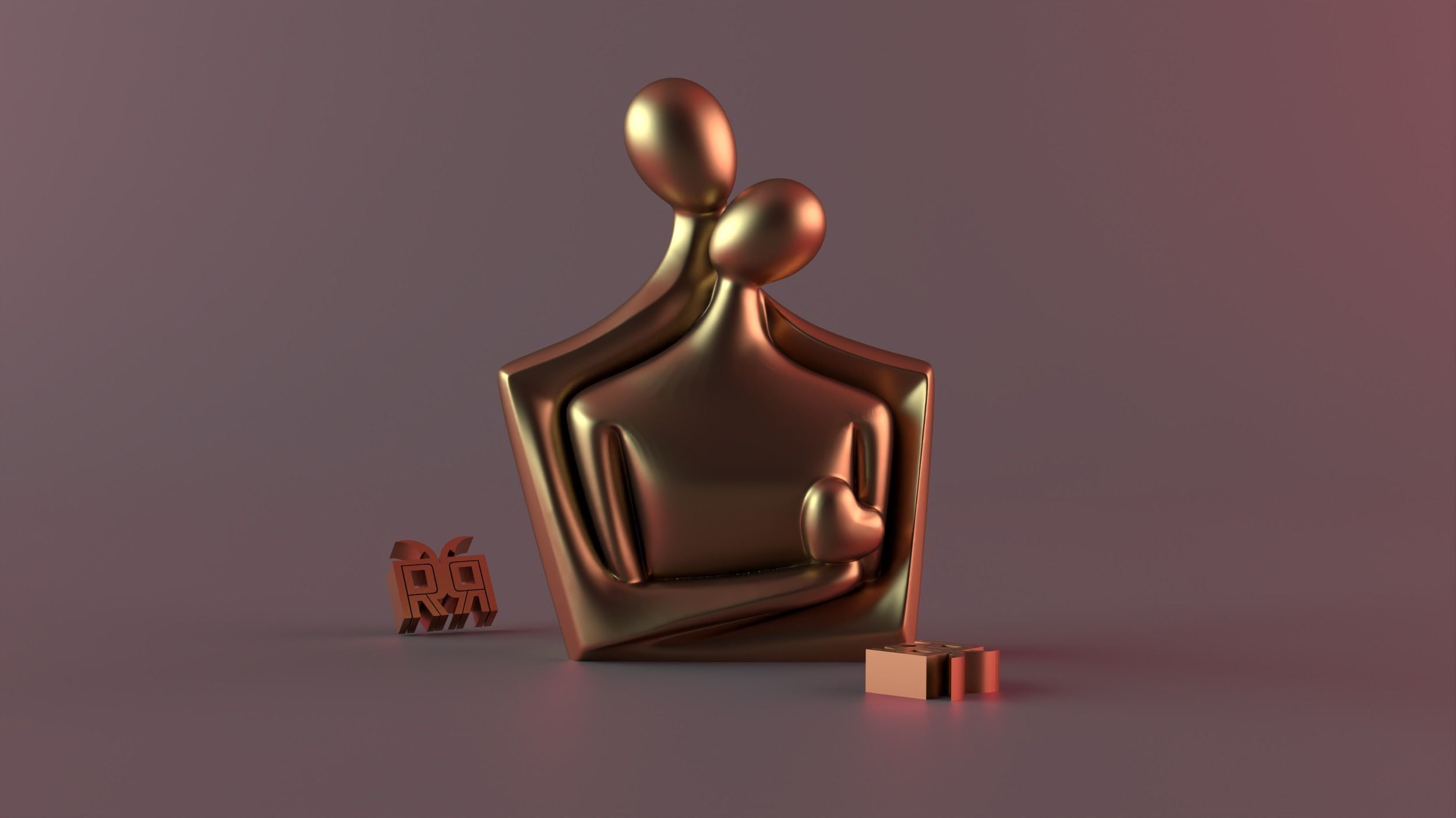love decor Sculpture 3D print model_1
