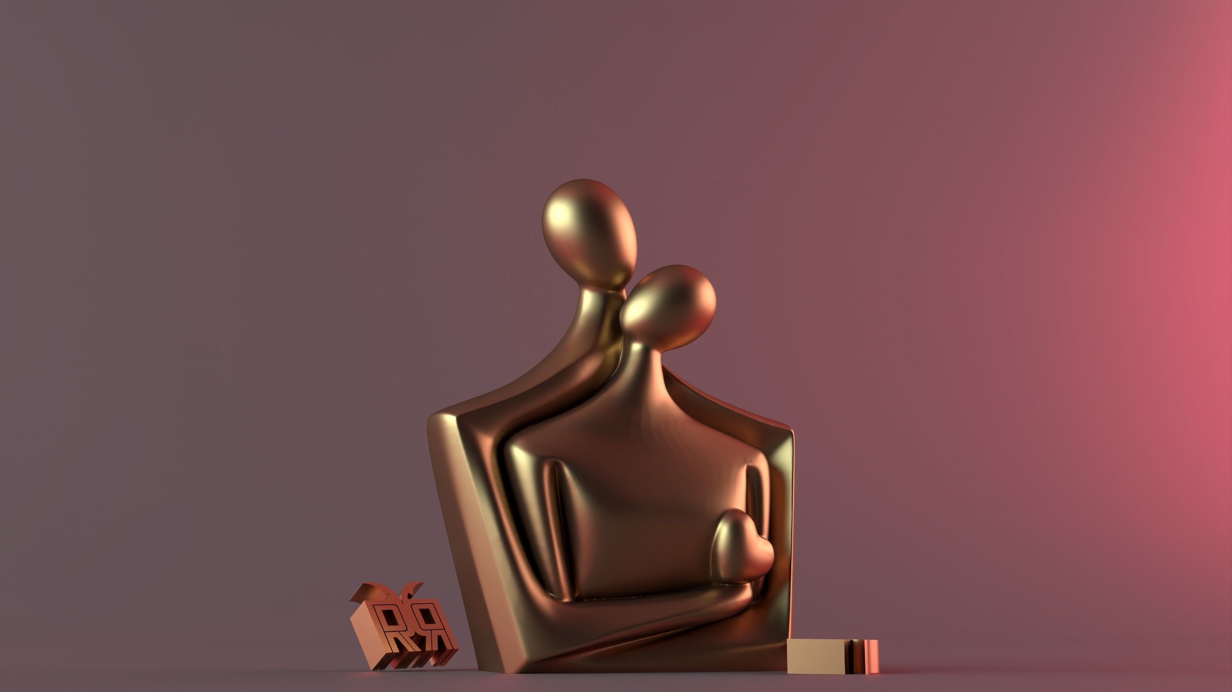 love decor Sculpture 3D print model_4