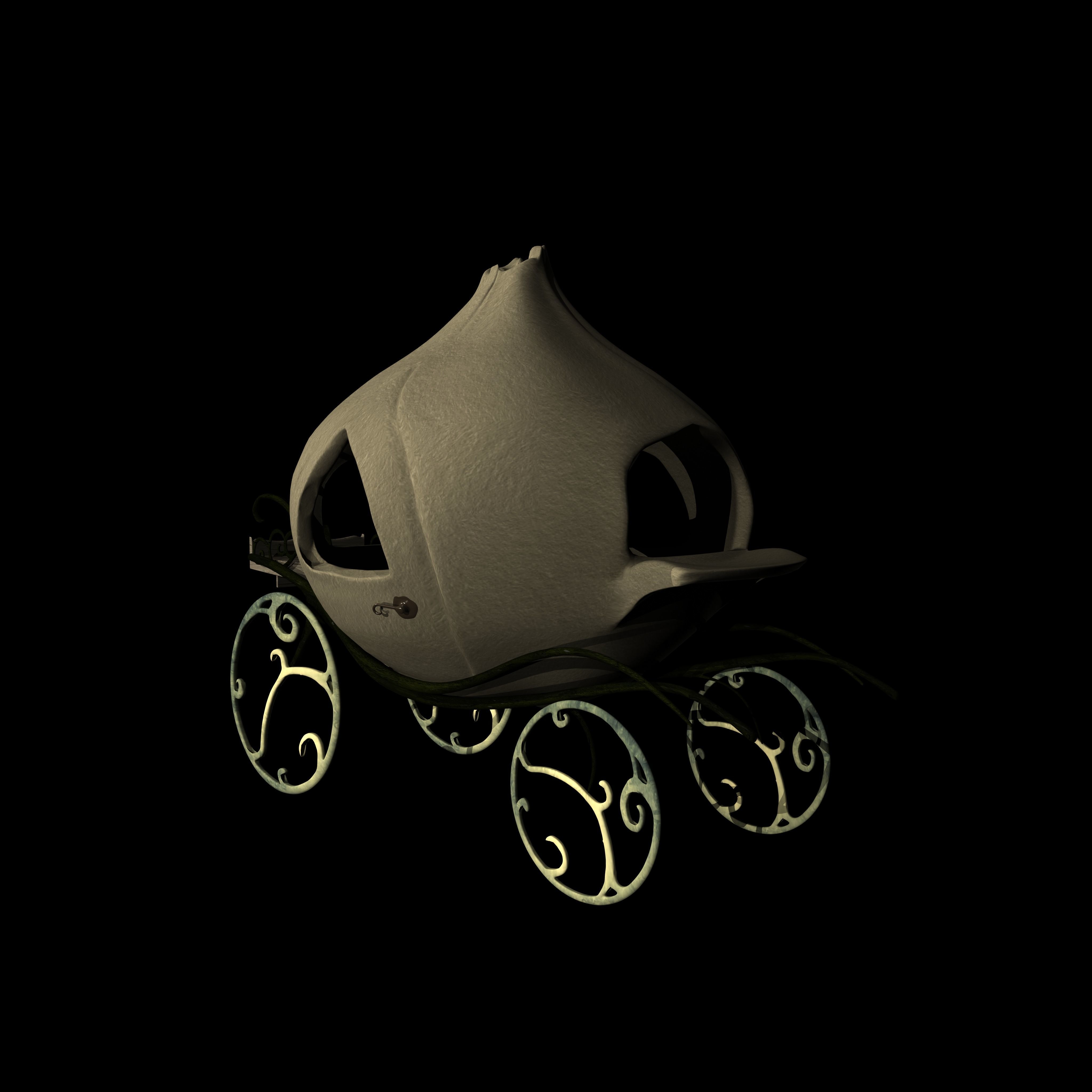 Onion carriage from Shrek Low-poly 3D model_2