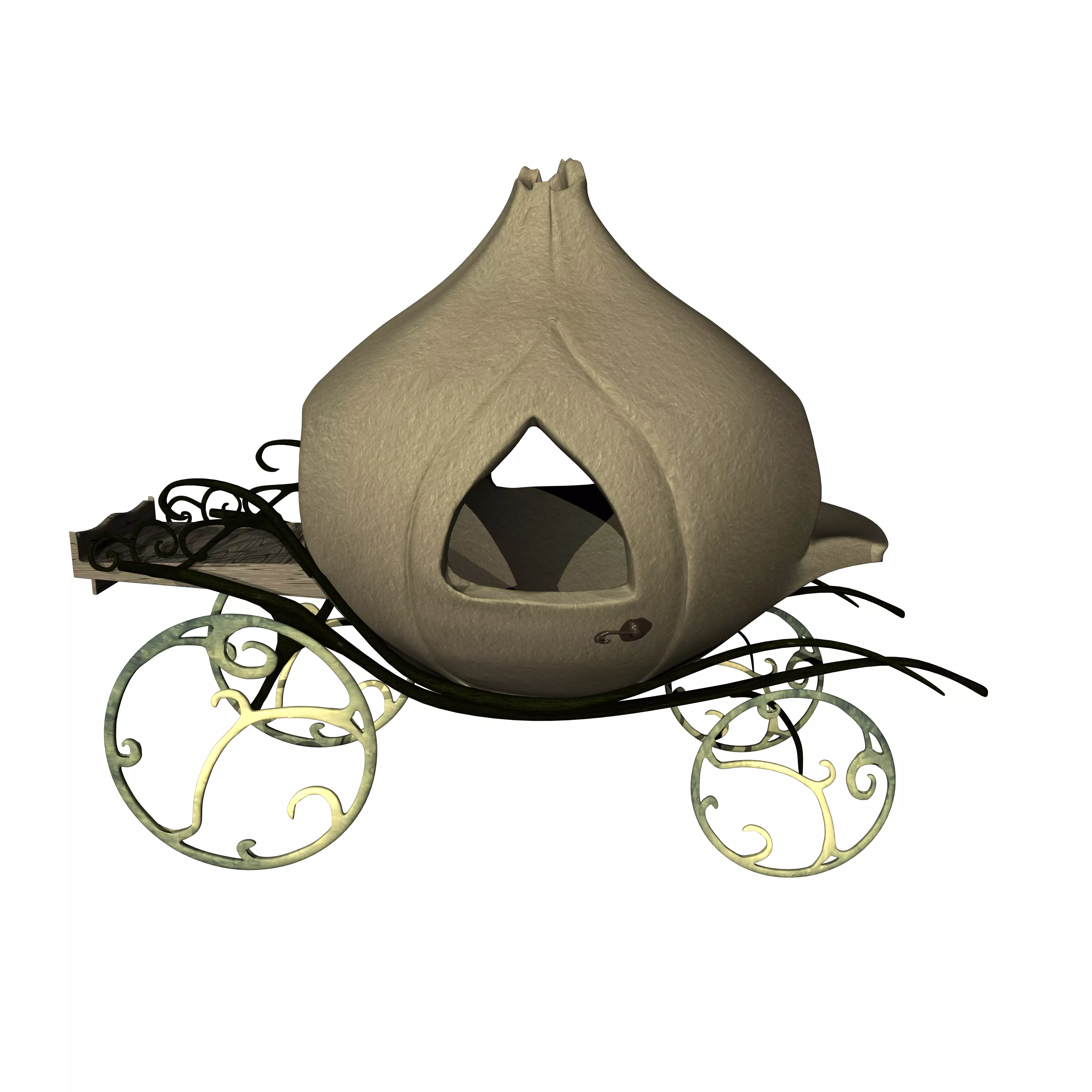 Onion carriage from Shrek Low-poly 3D model_0