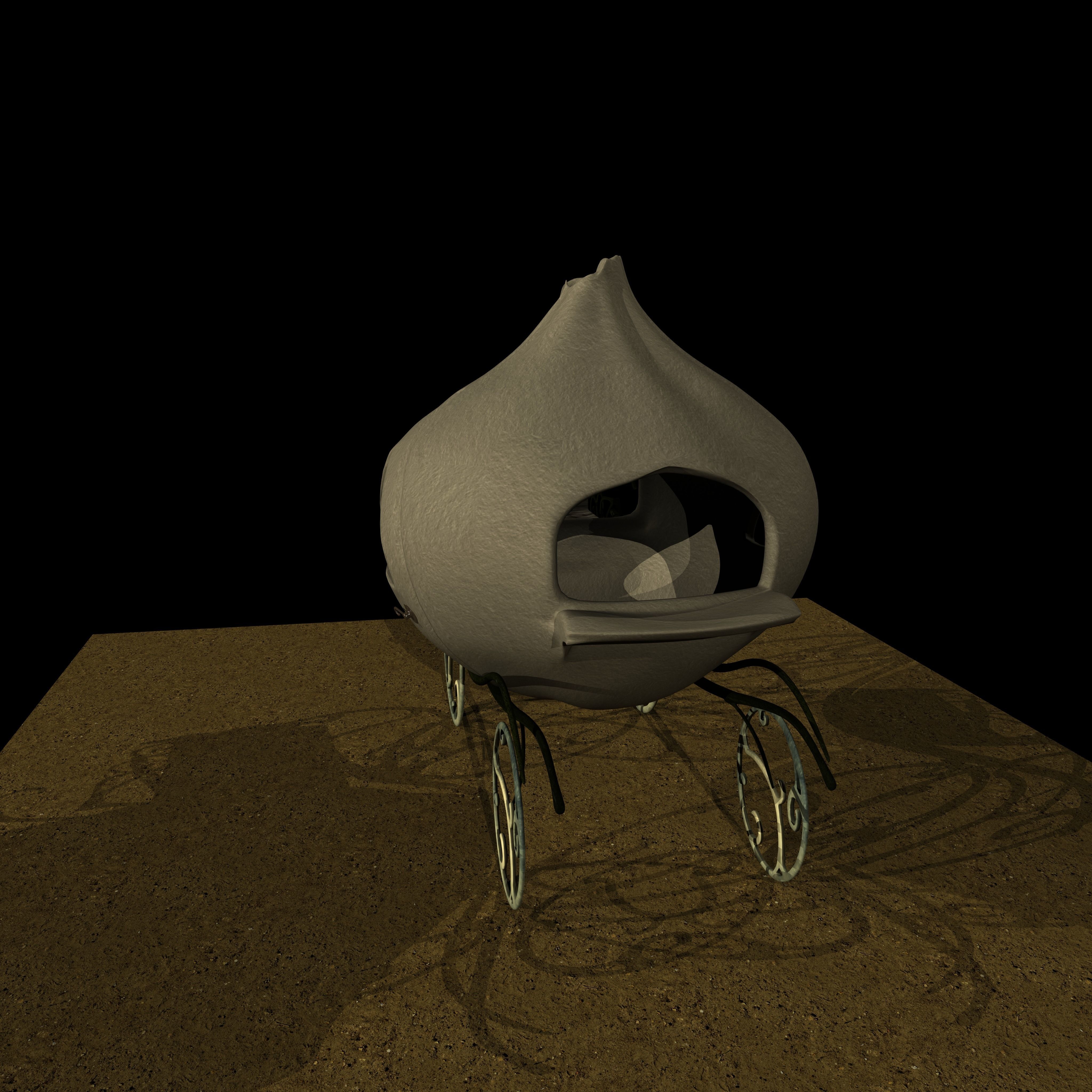 Onion carriage from Shrek Low-poly 3D model_5