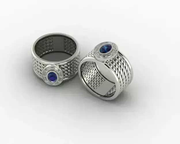  Spiral texture ring 3D print model