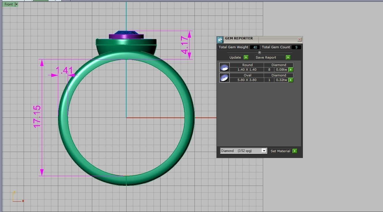 Spiral texture ring 3D print model_7