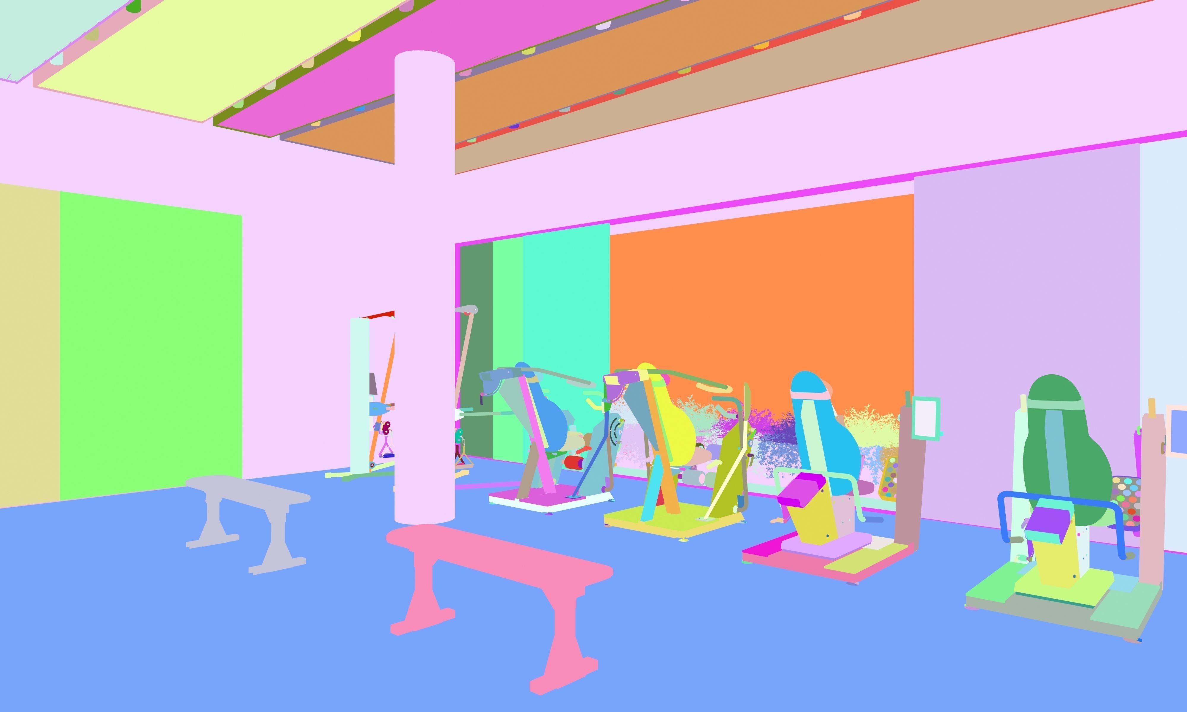 Gym-Spa Center Model 3D model_5