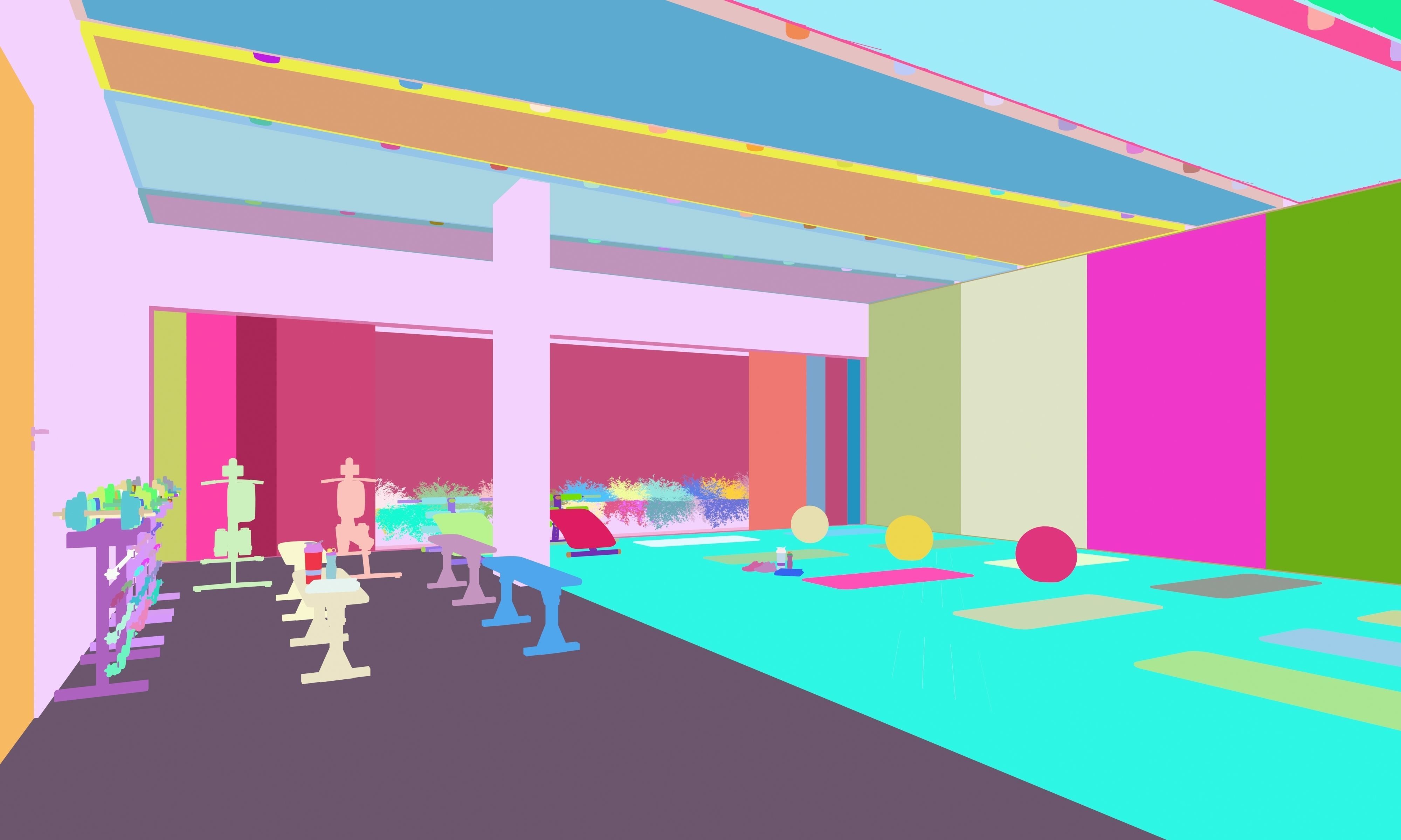 Gym-Spa Center Model 3D model_2