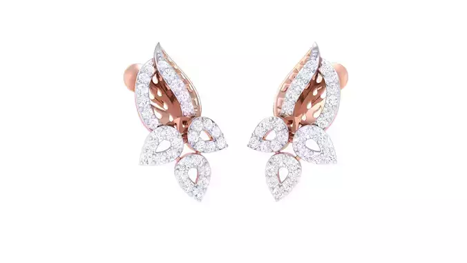 Women Earring 3dm STL OBJ FBX Renders Details