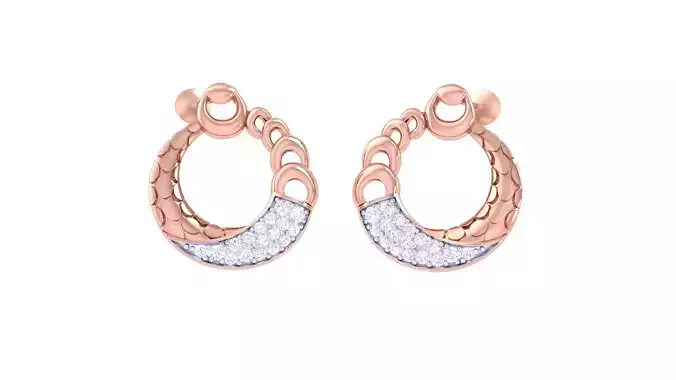 Women Earring 3dm STL OBJ FBX Renders Details