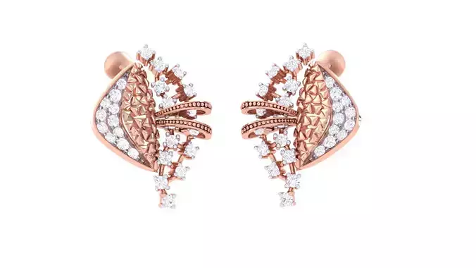 Women Earring 3dm STL OBJ FBX Renders Details