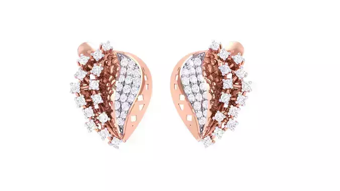Women Earring 3dm STL OBJ FBX Renders Details