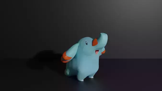 Phanpy pokemon 3D print model