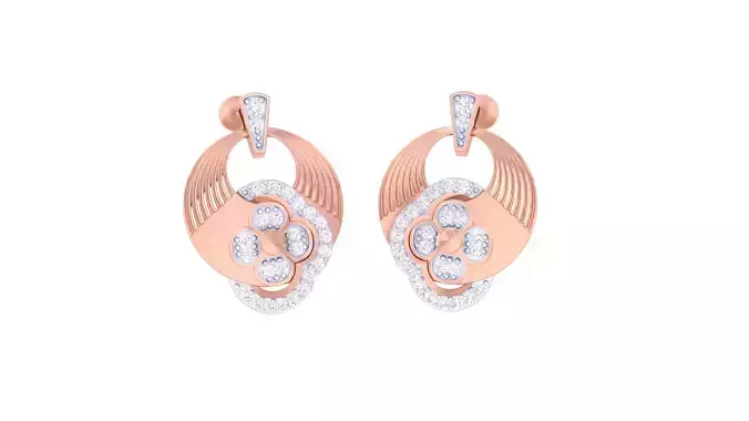 Women Earring 3dm STL OBJ FBX Renders Details
