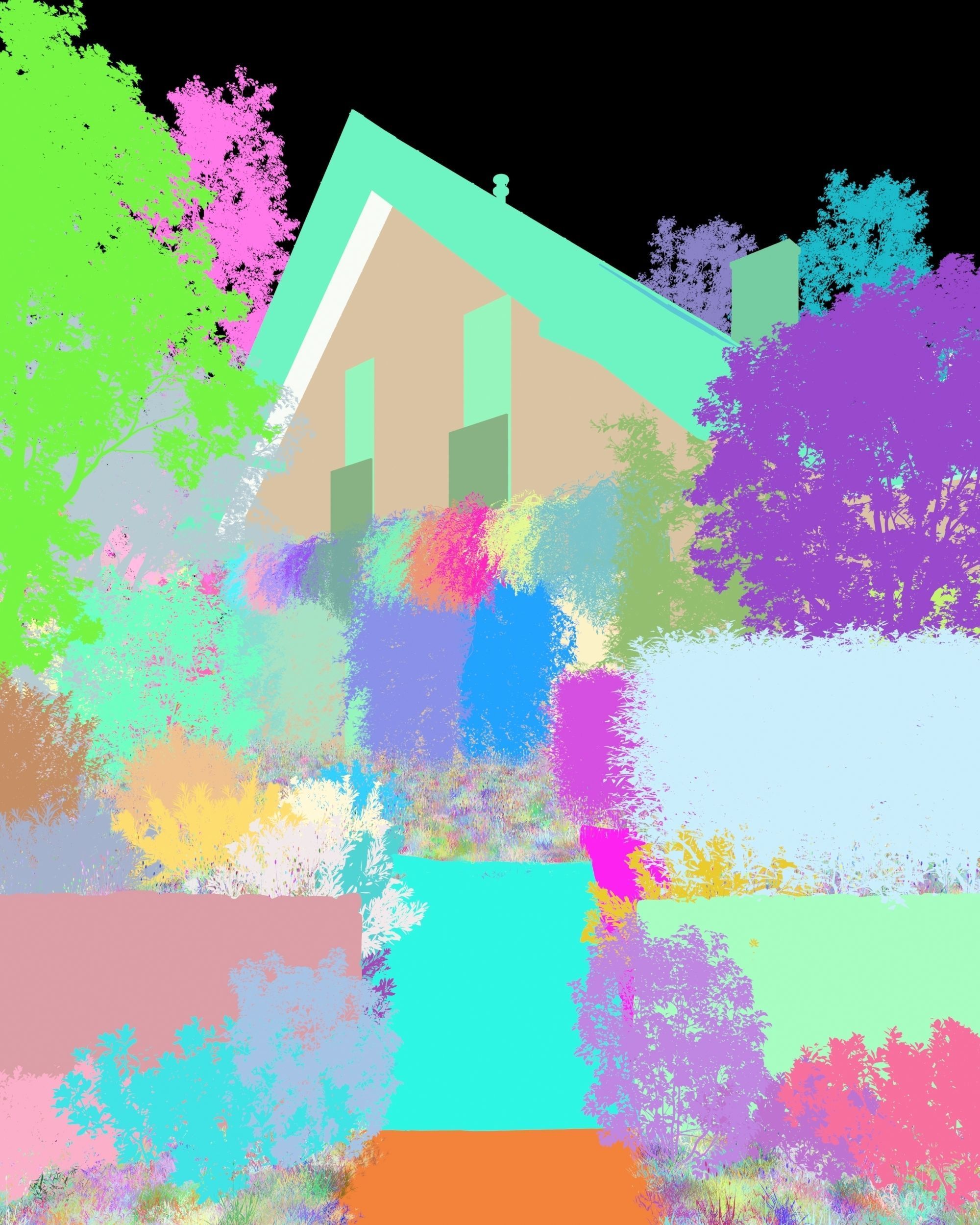 Exterior Country House  3D model_8