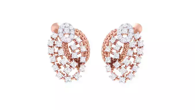Women Earring 3dm STL OBJ FBX Renders Details
