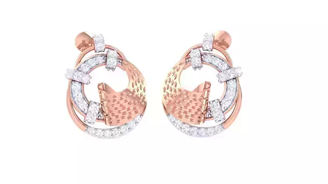 Women Earring 3dm STL OBJ FBX Renders Details