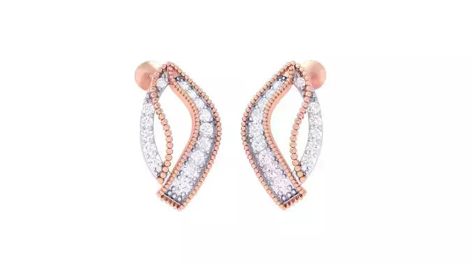 Women Earring 3dm STL OBJ FBX Renders Details