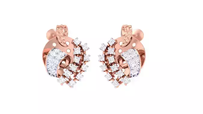 Women Earring 3dm STL OBJ FBX Renders Details