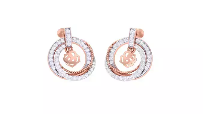 Women Earring 3dm STL OBJ FBX Renders Details