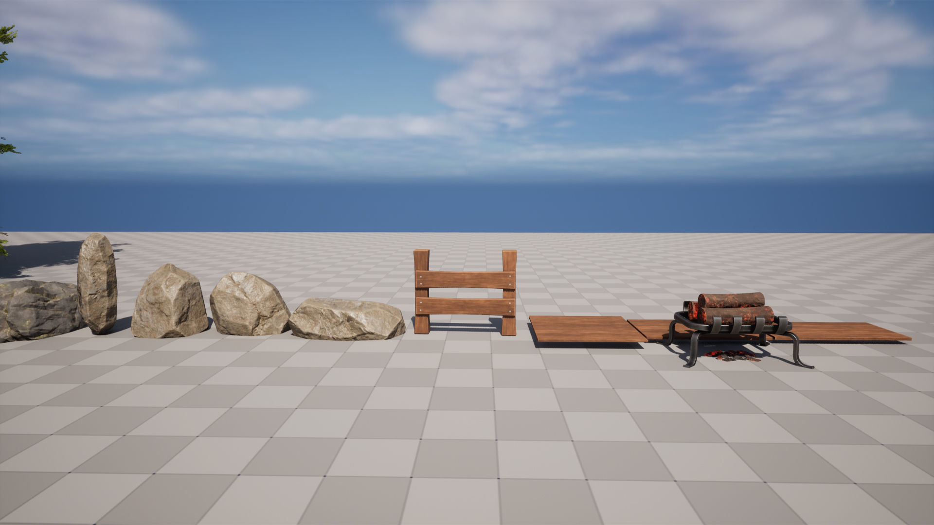 Medieval Forest Inn Unreal Engine Low-poly 3D model_26