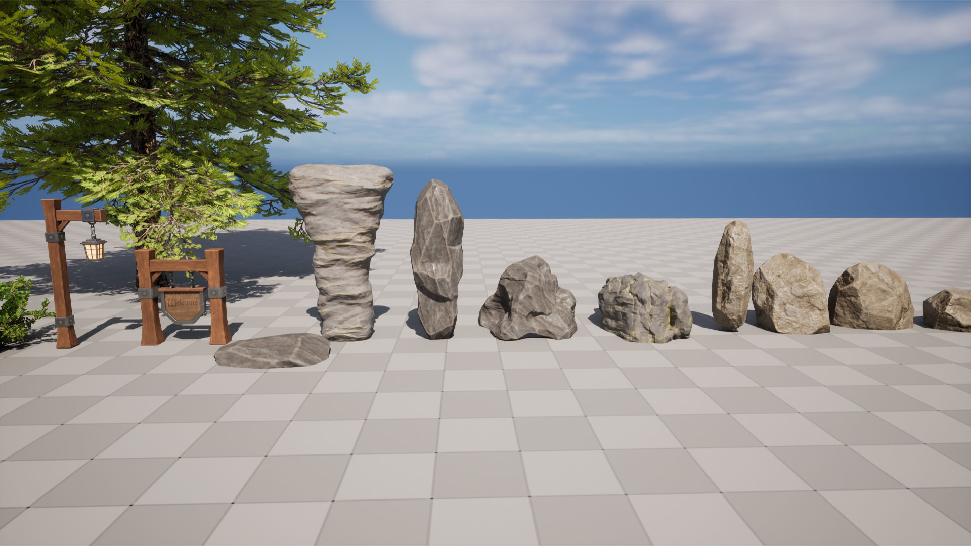 Medieval Forest Inn Unreal Engine Low-poly 3D model_25