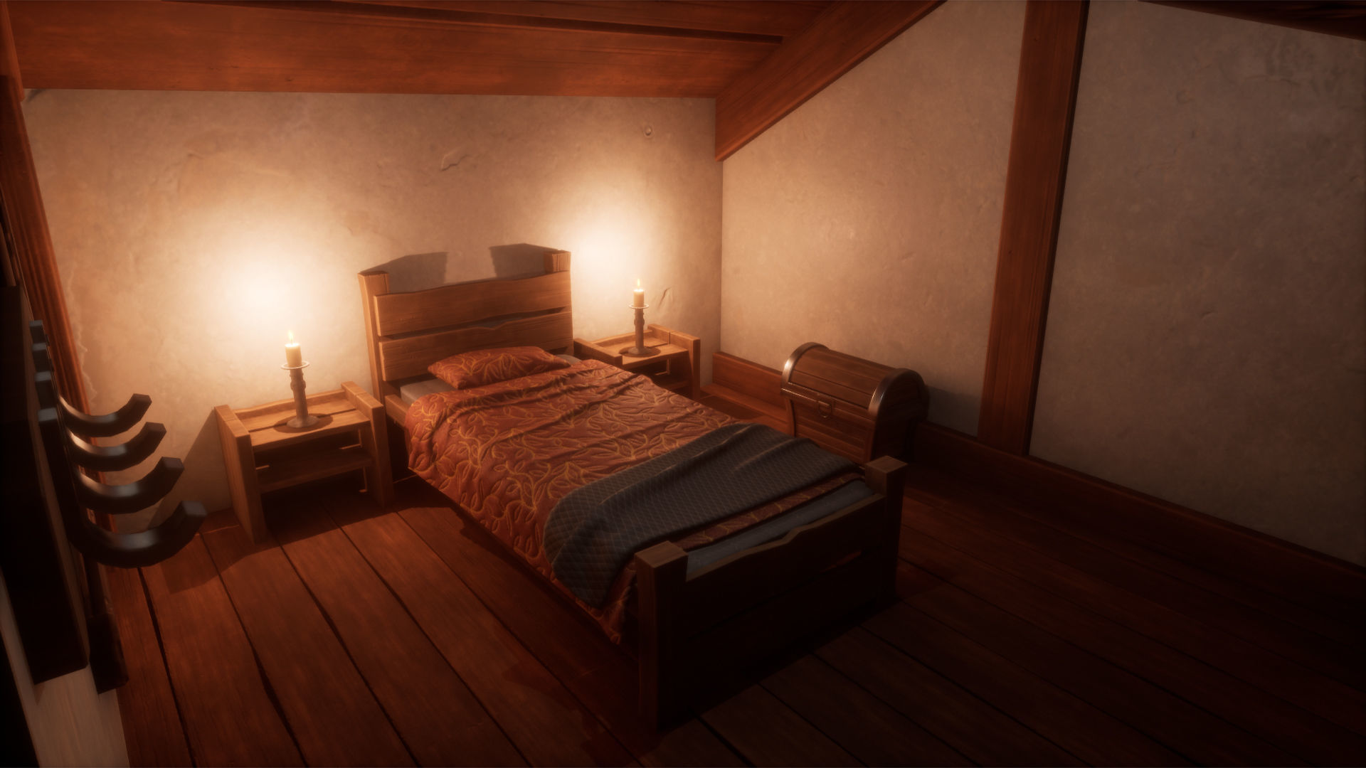 Medieval Forest Inn Unreal Engine Low-poly 3D model_10