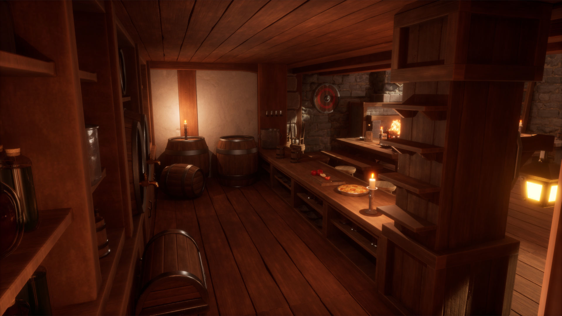 Medieval Forest Inn Unreal Engine Low-poly 3D model_5