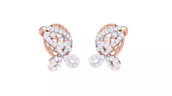 Women Earring 3dm STL OBJ FBX Renders Details