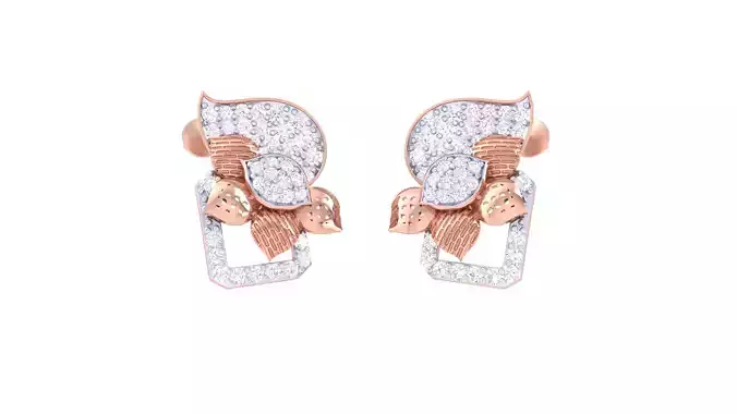 Women Earring 3dm STL OBJ FBX Renders Details