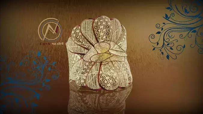 Turkish Arabic Fancy Bangles - 3D Jewelry Model by Onyx LWAN-03