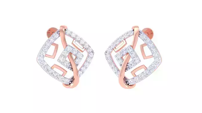 Women Earring 3dm STL OBJ FBX Renders Details