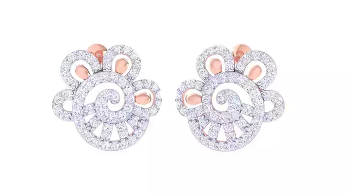 Women Earring 3dm STL OBJ FBX Renders Details