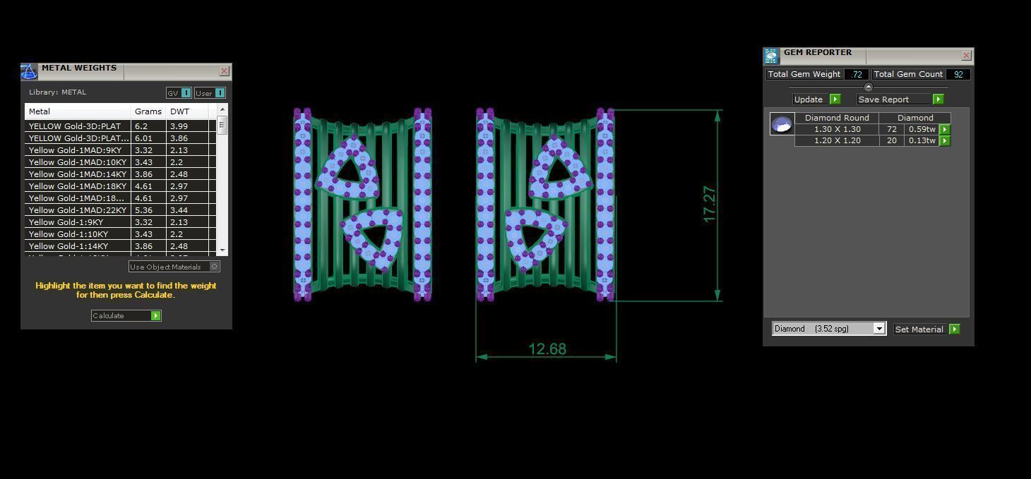 Women Earring 3dm STL OBJ FBX Renders Details 3D print model_4