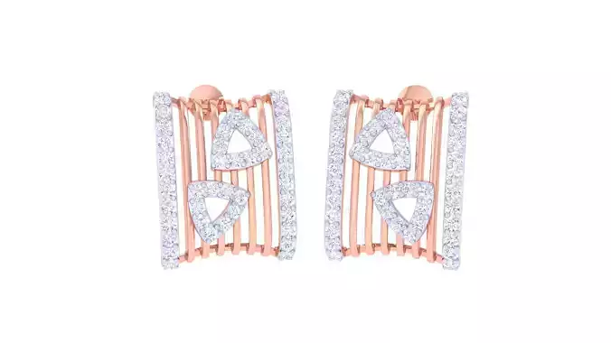 Women Earring 3dm STL OBJ FBX Renders Details