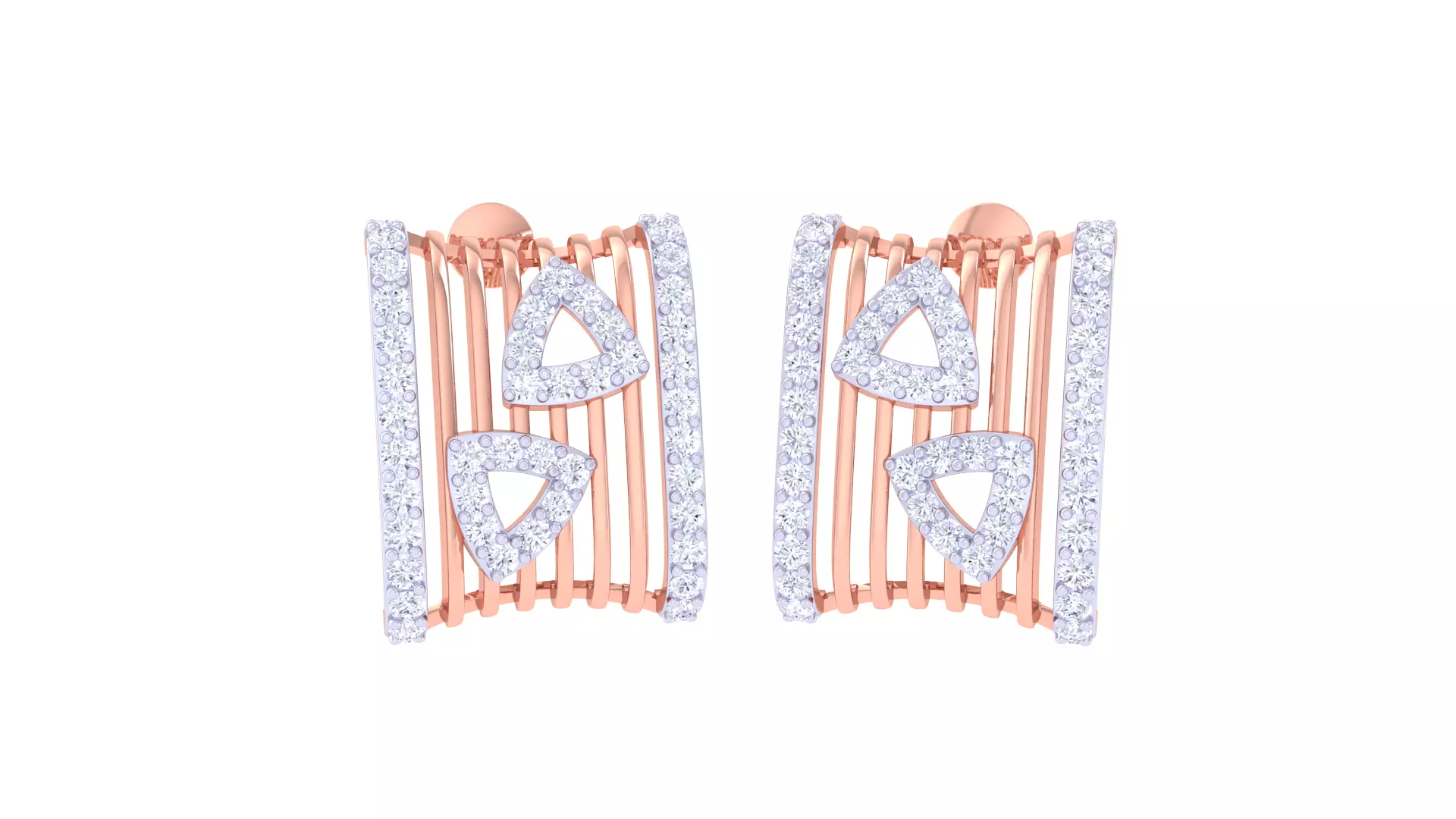 Women Earring 3dm STL OBJ FBX Renders Details 3D print model_0