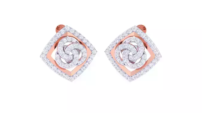 Women Earring 3dm STL OBJ FBX Renders Details