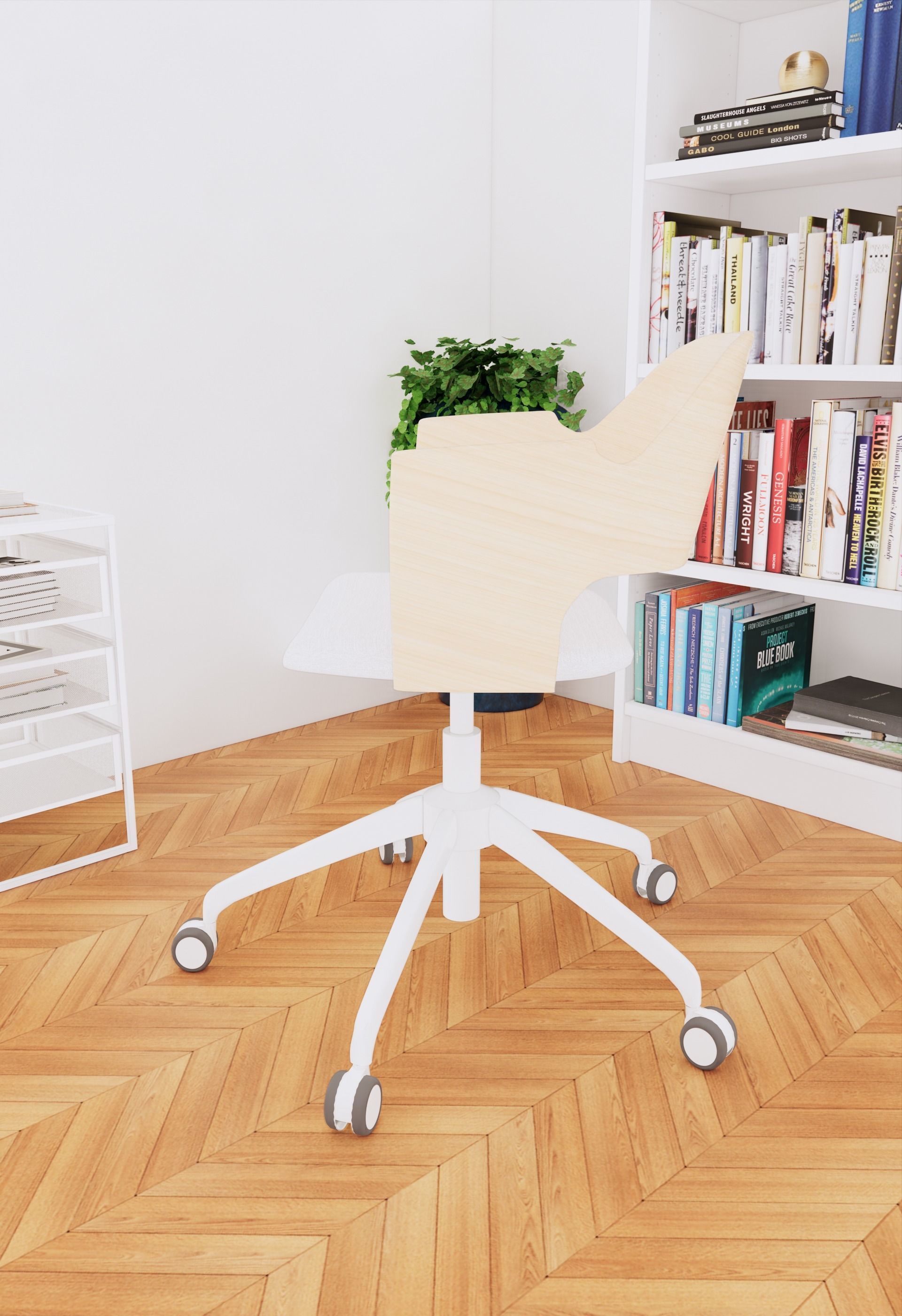 Desk Chair by IKEA FJALLBERGET 3D model CGTrader