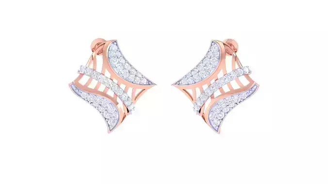 Women Earring 3dm STL OBJ FBX Renders Details
