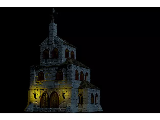  Small Church 3D print model_0