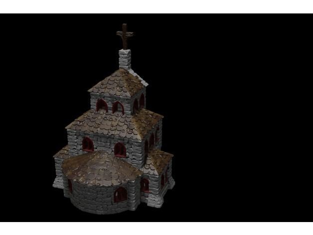  Small Church 3D print model_7