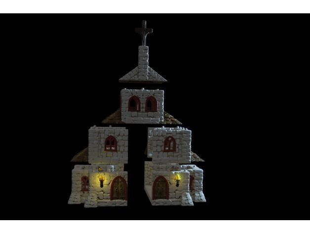  Small Church 3D print model_18