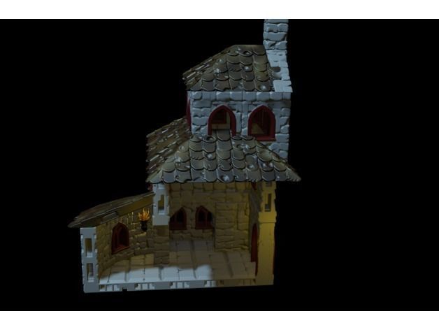  Small Church 3D print model_14
