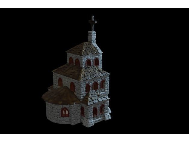  Small Church 3D print model_5