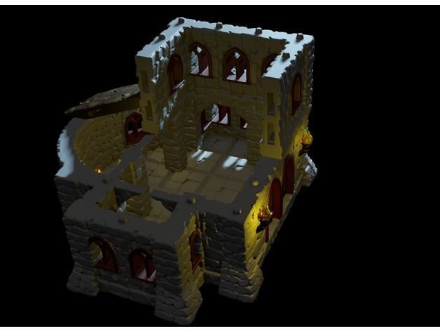  Small Church 3D print model_16