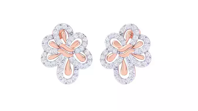 Women Earring 3dm STL OBJ FBX Renders Details
