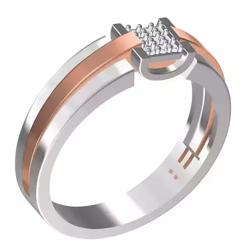 U Gallery Mens Solitaire Ring