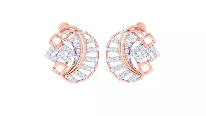Women Earring 3dm STL OBJ FBX Renders Details
