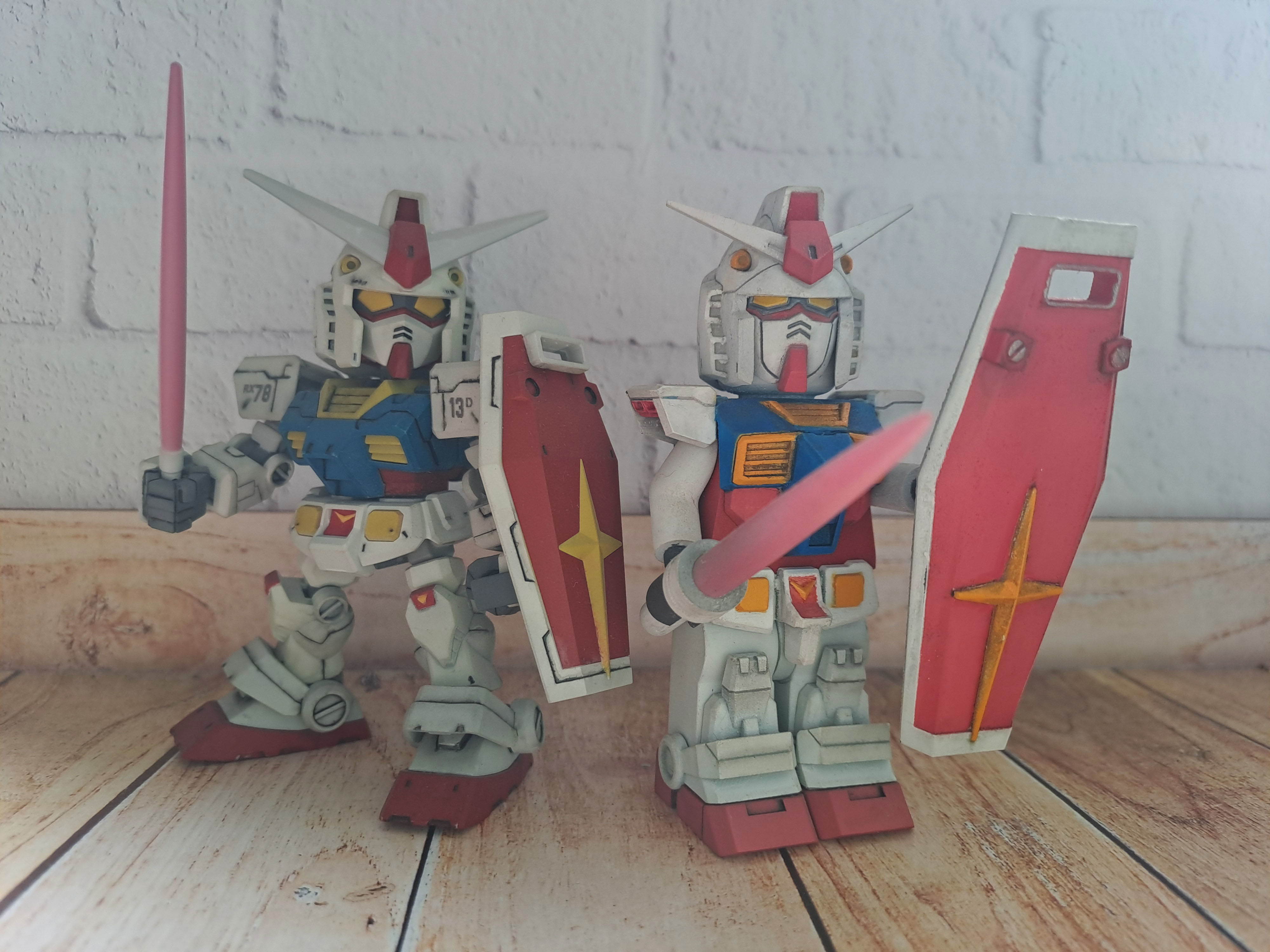 LEGO minifig GUNDAM RX-78 armor 3D print model_4