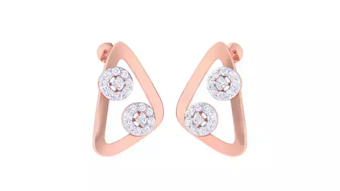 Women Earring 3dm STL OBJ FBX Renders Details