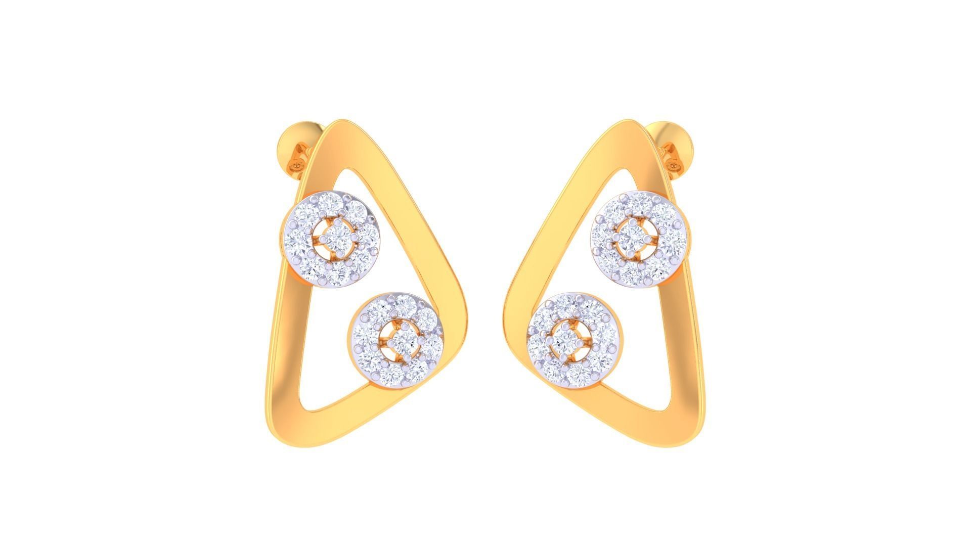 Women Earring 3dm STL OBJ FBX Renders Details 3D print model_1