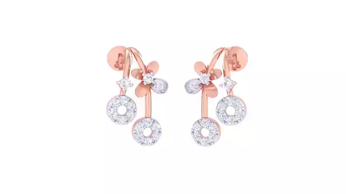Women Earring 3dm STL OBJ FBX Renders Details